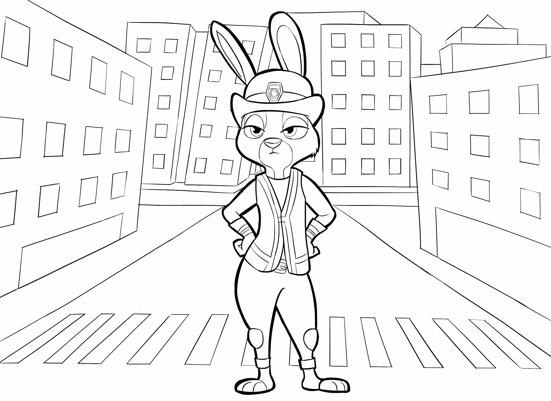 Zootropolis - La coniglietta Judy Hopps nella sua uniforme da poliziotta