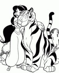 Jasmine abbraccia stretta la tigre Raja