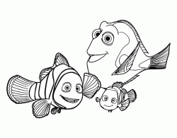 Dory Marlin e Nemo felicemente insieme