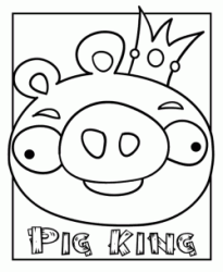 Pig King il maialino re con la corona
