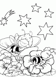 Maia e Willi dormono su un fiore