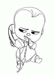 Baby Boss parla al telefono di nascosto