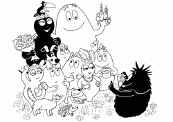 Barbapapa fa una foto a tutta la famiglia