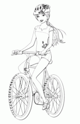 Barbie va in bicicletta