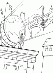Batman arriva al richiamo del sergente James Gordon