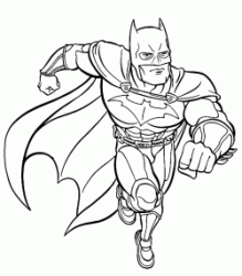 Batman corre per sconfiggere i nemici