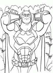 Batman nella foresta