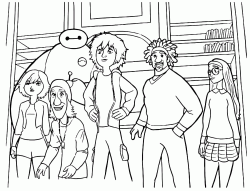 I Big Hero 6 al completo Hiro Baymax Honey Lemon GoGo Wasabi e Fred