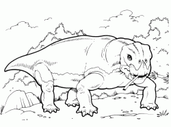 Il Listrosauro mangia un ramo