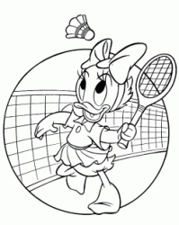 Paperina gioca a tennis