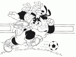 Pippo gioca a calcio contro Gamba di legno