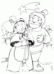 Befana insieme a Babbo Natale