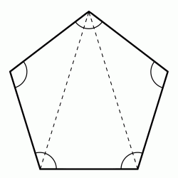 Calcolare somma angoli pentagono