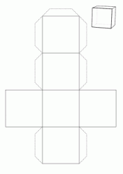 Costruzione di un cubo con cartoncino