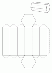 Costruzione di un prisma esagonale con cartoncino