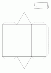 Costruzione di un prisma triangolare con cartoncino