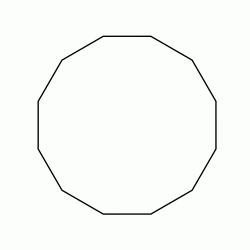 Figura geometrica piana - Dodecagono poligono a 12 lati