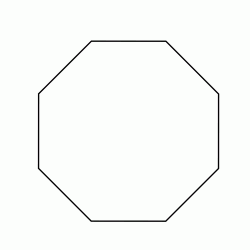 Figura geometrica piana - Ottaogono poligono a 8 lati