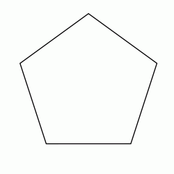 Figura geometrica piana - Pentagono poligono a 5 lati