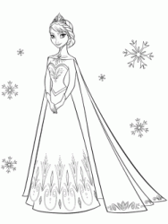 La principessa Elsa incoronata regina