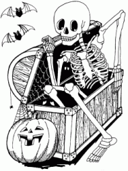 Uno scheletro esce da una cassa