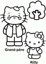 Hello Kitty assieme al nonno