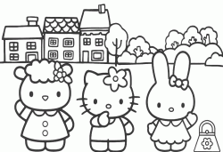 Hello Kitty con gli amici