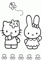 Hello Kitty e l'amica coniglietta