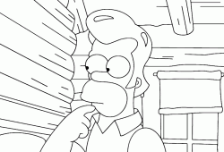 Homer con i capelli