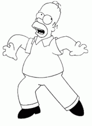 Homer spaventato