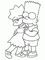 Lisa abbraccia Bart