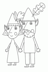 I genitori di Ben il signor elfo e la signora elfo