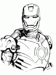 Lo sguardo minaccioso di Iron Man