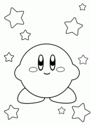 Kirby in mezzo alle stelle