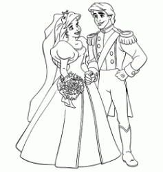 Ariel ed il principe Eric finalmente sposi