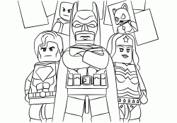 Batman con gli altri supereroi Superman e Wonder Woman