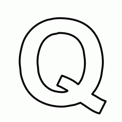 Lettera Q stampatello maiuscolo