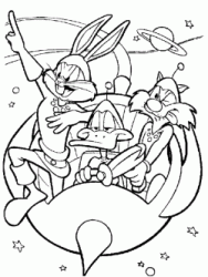 Daffy Duck e i suoi amici sullo spazio