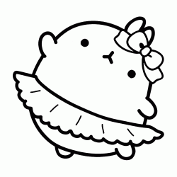 Molang il coniglio vestito da ballerina