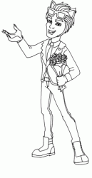 Clawd Wolf con un mazzo di fiori per la sua fidanzata Draculaura