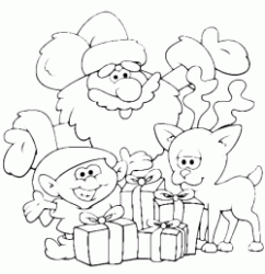 Babbo Natale ed i suoi aiutanti