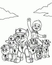 Tutta la squadra dei PAW Patrol al completo