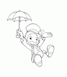 Il Grillo parlante vola con l'ombrello