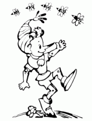 Pinocchio balla con le apinine
