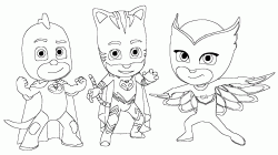 Disegni Di Pj Masks Super Pigiamini Da Colorare