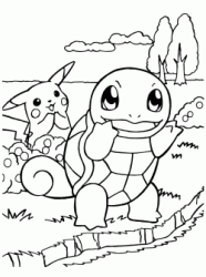 Squirtle e Pikachu