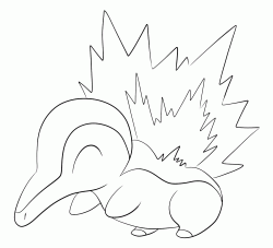 Cyndaquil Pokemon di seconda generazione - 155