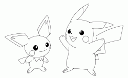Pichu assieme a Pikachu