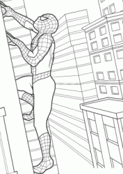 Spiderman si arrampica