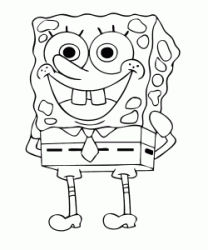 SpongeBob con le braccia dietro la schiena